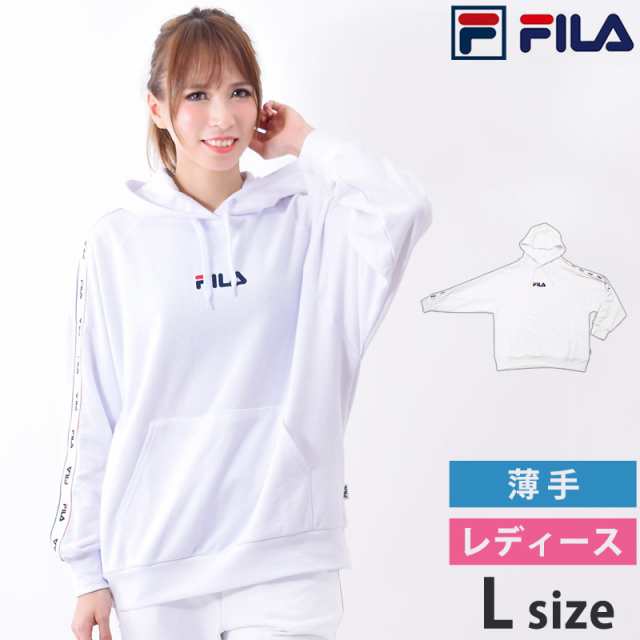 値下げ！ FILA フィラ レディース パーカー FL6423 M L 長袖 フーディ