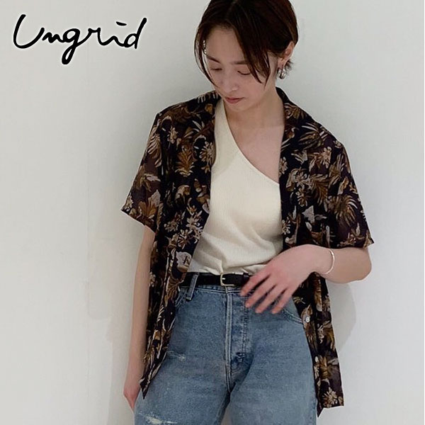 Sale50 Off アングリッド Ungrid 通販 アロハプリントシャツ レディース トップス シャツ ブラウス 半袖 アロハ 総柄 派手 シアー 夏 の通販はau Pay マーケット ダブルハート Au Pay マーケット店
