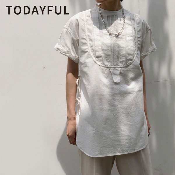 Todayful トゥデイフル 初秋 Halfsleeve Dress Shirts ハーフスリーブドレスシャツ レディース トップス シャツ 半袖 ロールアップ ゆっの通販はau Pay マーケット ダブルハート Au Pay マーケット店