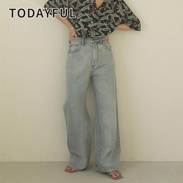 Todayful トゥデイフル Emma S Denim エマズ デニム レディース ボトムス パンツ ジーンズ ブルーデニム ワイドパンツ ジーパン ナチュラの通販はau Pay マーケット ダブルハート Au Pay マーケット店
