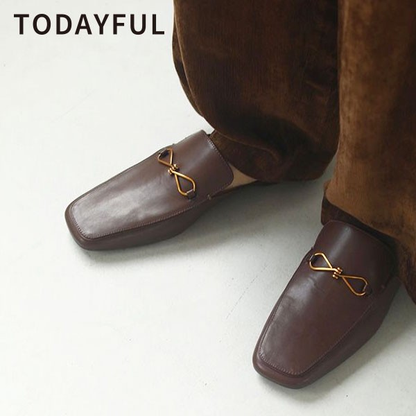 TODAYFUL トゥデイフル 20秋冬 Leather Slide 