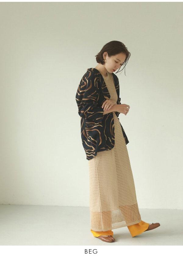 即納 Todayful トゥデイフル 21春アイテム Mesh Knit Dress メッシュニットドレス レディース ワンピース ニットワンピ ノースリーブ の通販はau Pay マーケット ダブルハート Au Pay マーケット店