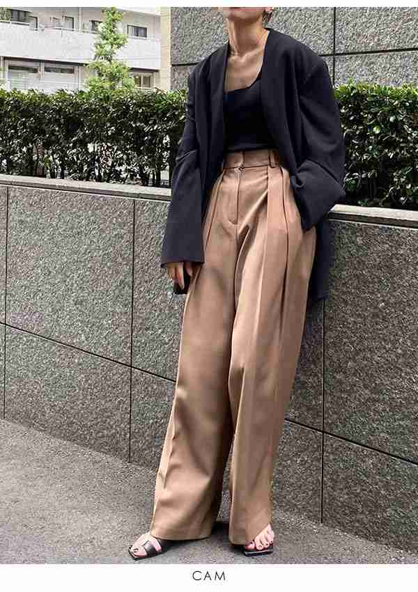 todayful Smooth Tuck Trousers グレー 38 【日本限定モデル】 odessa