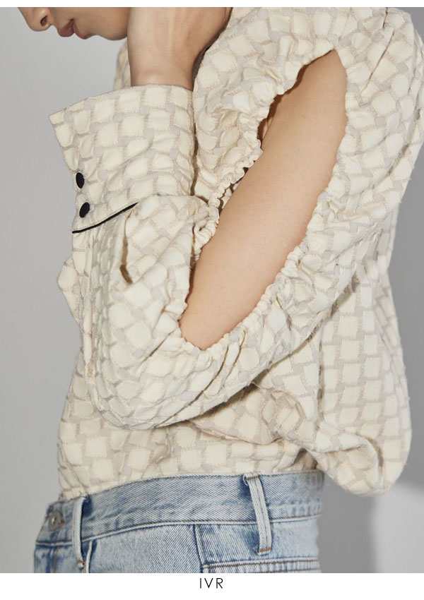 Todayful Openshoulder Jacquard Blouse シャツ | accsbgm.org