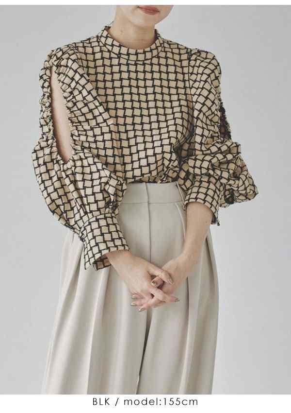 取寄商品 新品 TODAYFUL Openshoulder Jacquard Blouse - 通販 - www