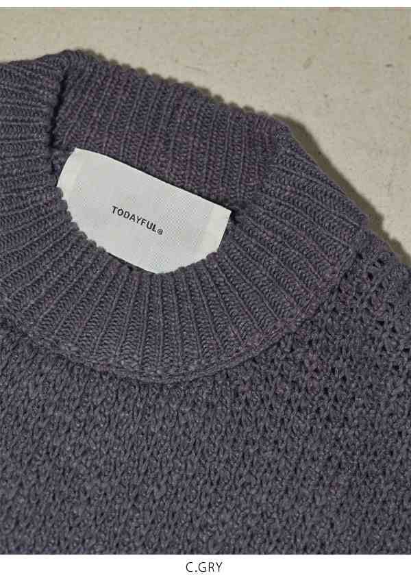 TODAYFUL Cottonlinen Over Knit トゥデイフル