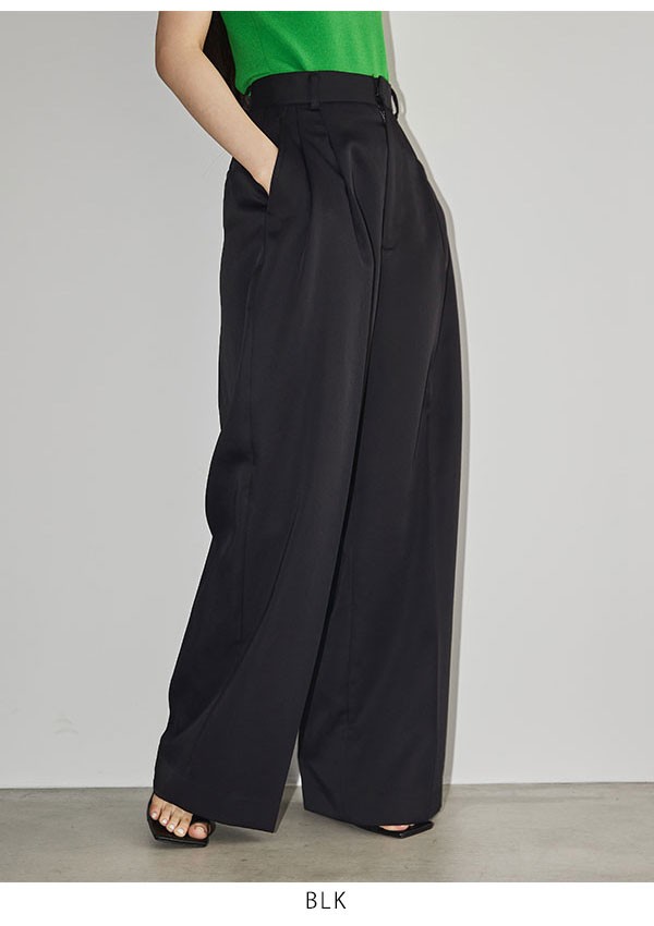 Jordana duchess satin bootcut pants in black - Simkhai