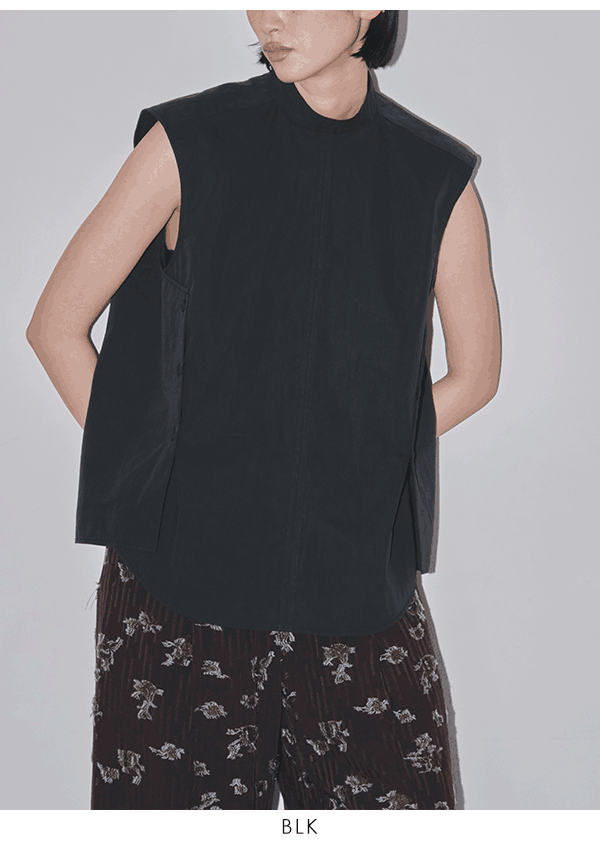 即納》 TODAYFUL 2023prefall トゥデイフル Standcollar Sleeveless