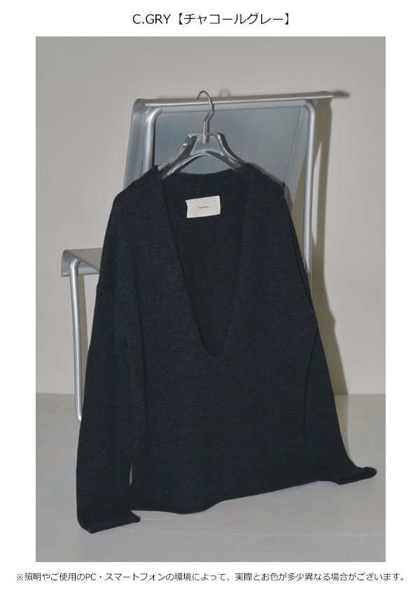 即納》 TODAYFUL 2023winter トゥデイフル Uneck Cashmere Knit ユー