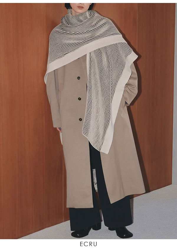 即納》 TODAYFUL 2023prefall トゥデイフル Bicolor Turtle Knit Cape