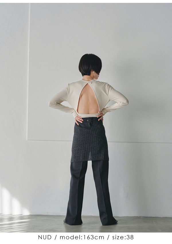 即納》 TODAYFUL 2023prefall トゥデイフル Back Open Bodysuit バック