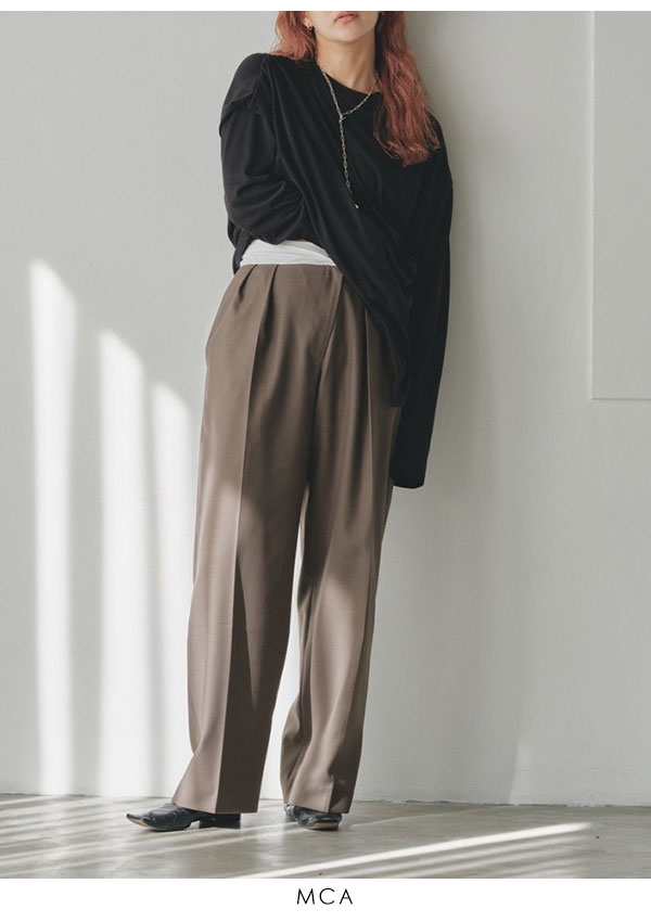 即納》 TODAYFUL 2023prefall トゥデイフル Front Slanting Trousers