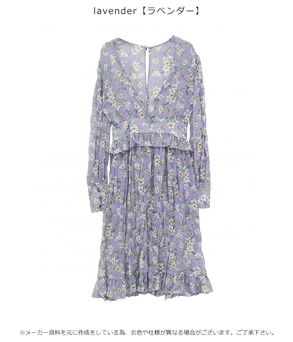 Sale ハニーミーハニー Honey Mi Honey 通販 Flower One Piece フラワーワンピース ワンピース レディース 膝丈 長袖 花柄 きれいめ の通販はau Pay マーケット ダブルハート Au Pay マーケット店