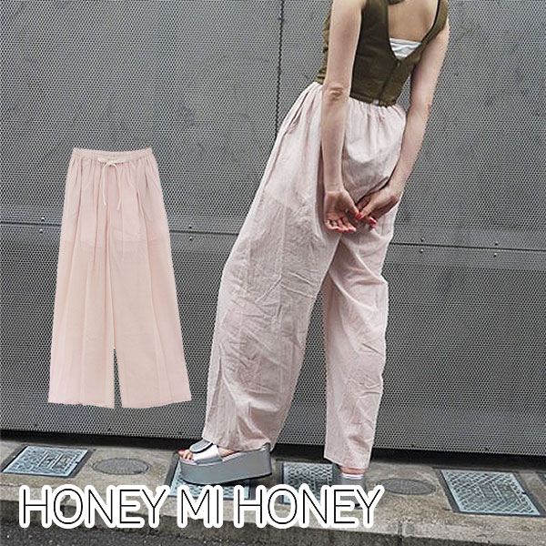 Sale ハニーミーハニー Honey Mi Honey 通販 Cotton Pants コットンパンツ ワイドパンツ レディース 綿100 パンツ ボトムス 18s Wv の通販はau Pay マーケット ダブルハート Au Pay マーケット店