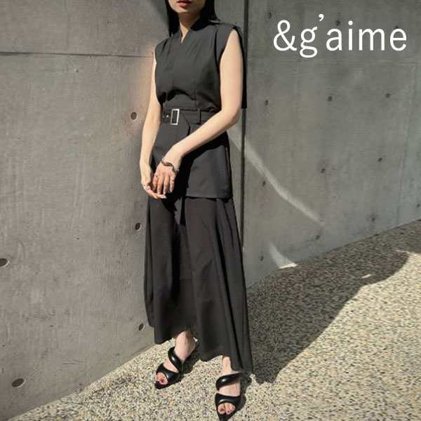 期間限定!!50%OFF】 &g'aime アンジェム layered dress レイヤードレス