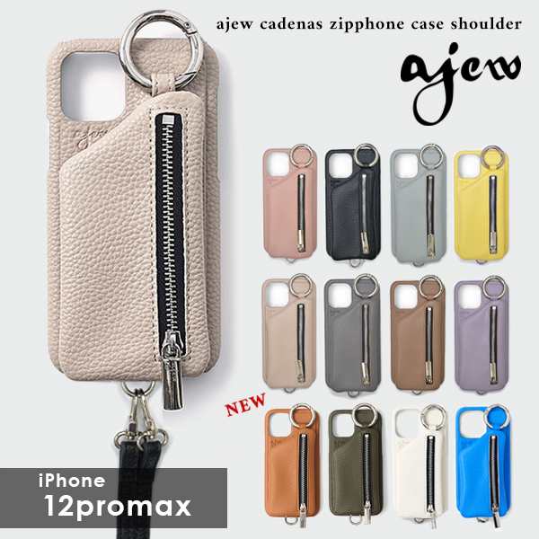 即納》 【12proMax対応】エジュー ajew ajew cadenas zipphone case