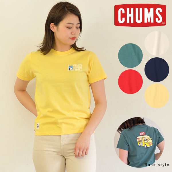 即納 Chums チャムス 通販 Food Truck T Shirt レディース トップス Tシャツ 半袖 ロゴ 定番 シンプル ルームウェア 部屋着 おうち時の通販はau Pay マーケット ダブルハート Au Pay マーケット店