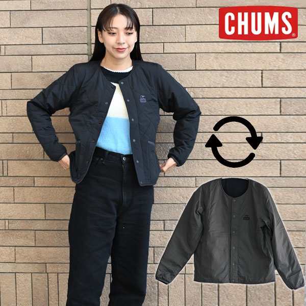 即納》 CHUMS チャムス Kapok Quilting Reversible Jacket カポック