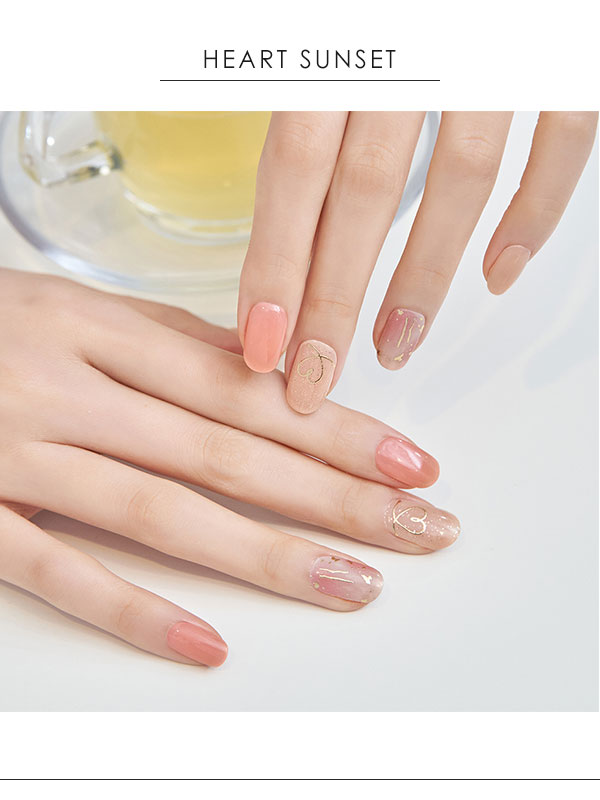 即納 Edgeu エッジユー 通販 Heart Sunset ネイル ジェルネイル ネイルシール セルフネイル ハンド 手 ネイルステッカー 貼るだけ ネの通販はau Pay マーケット ダブルハート Au Pay マーケット店
