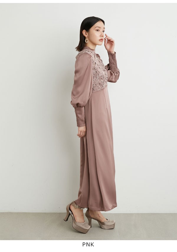 SALE50%OFF】 リリーブラウン LILY BROWN 22秋冬 カットワークサテン ...