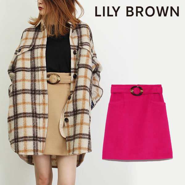 Sale リリーブラウン Lily Brown 通販 レトロ台形ミニスカート レディース スカート ボトム 台形 ミニ丈 ミニスカート バックルベルトの通販はau Pay マーケット ダブルハート Au Pay マーケット店