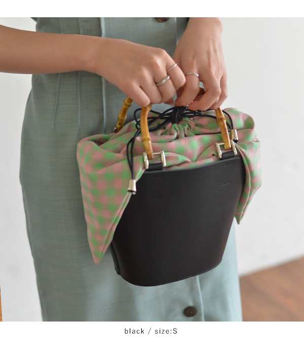 《即納》エジュー ajew 通販 TAN leather check basket(S)レディース バッグ 鞄 トートバッグ レザー 革 チェック 柄 バスケット 巾着 |au PAY マーケット