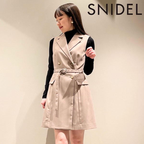 SALE50%OFF】 スナイデル SNIDEL ノースリジャケットミニワンピース