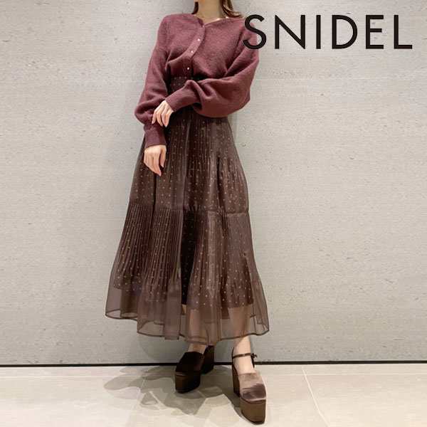 SALE50%OFF】 スナイデル SNIDEL 22秋冬 プリーツシフォンレイヤード