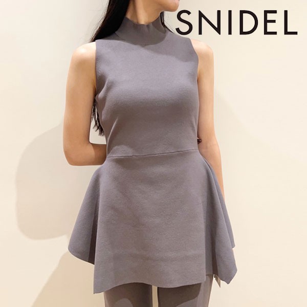 SALE30%OFF】 スナイデル SNIDEL 23秋冬 ペプラムニットTOPS トップス