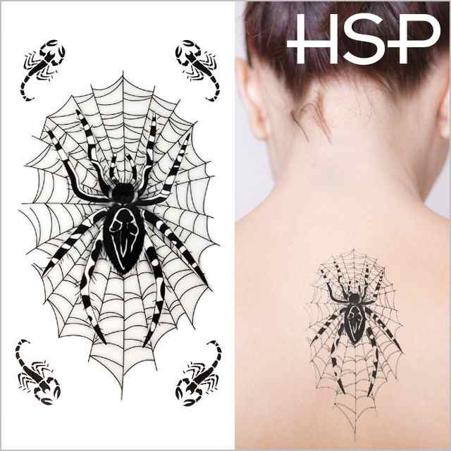 ハロウィン 【￥596】タトゥーシール スパイダー＆スコーピオン【Halloween TATTOO 】の通販はau PAY マーケット -  【HSP】ボディピアス・アクセ | au PAY マーケット－通販サイト