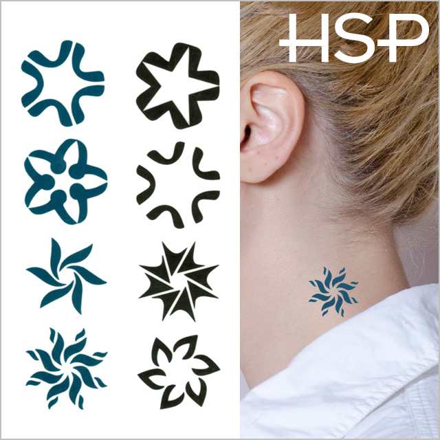 ハロウィン 540 タトゥーシール 2枚セット フラワーマーク Halloween Tattoo の通販はau Pay マーケット Hsp ボディピアス アクセ