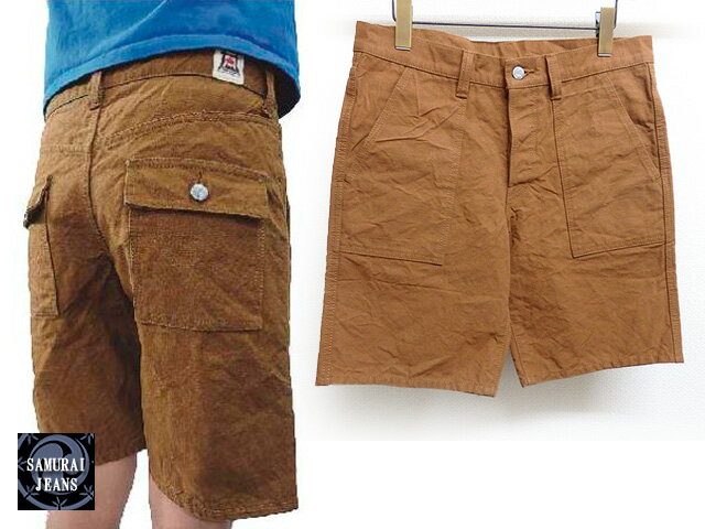 SCBSP17-HDへヴィーダックベイカーショートパンツ サムライジーンズ 送料無料 日本製 SAMURAI JEANSの通販は 12,373円