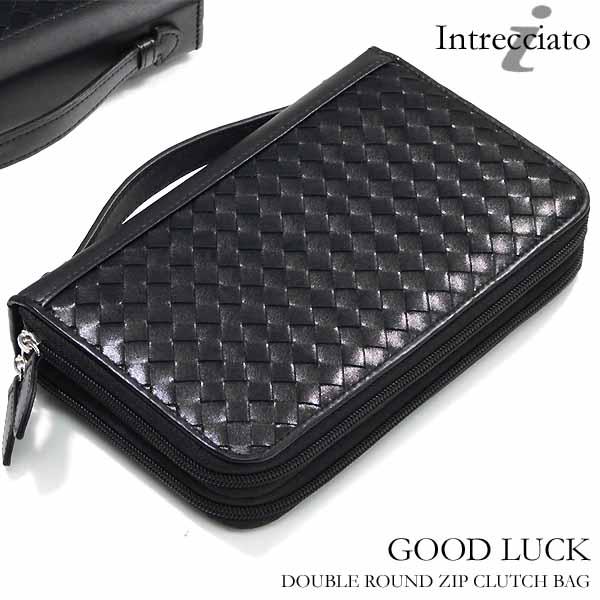 Sale おしゃれ 収納抜群 イントレチャート 編み込み セカンドバッグ ダブルファスナー メンズ クラッチバッグ 男性用 の通販はau Pay マーケット モバイルデパート