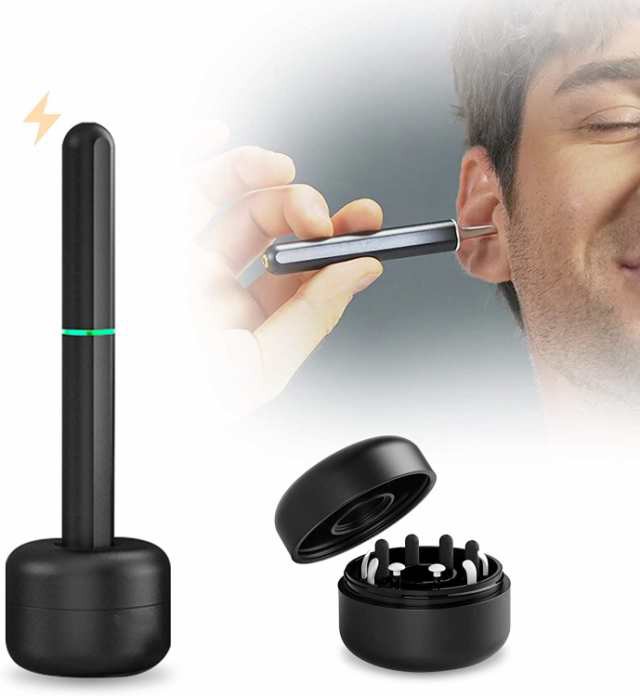 最新型スマット耳かきカメラ 6軸重力センサー付きカメラワイヤレス内視鏡ビジュアルカメラ LEDライト付き 光る 1080P 3.5mm 超小型レンズの通販は 8,444円