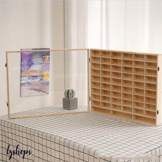 収納 ミニカーディスプレイラック 収納ケース ミニカー 扉付き 10×6マス コレクションケース コレクションケース 棚 ミニカーラック トの通販は