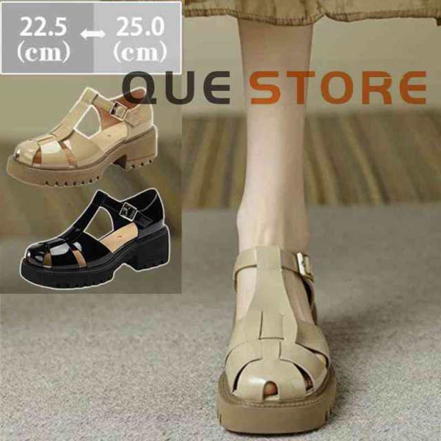 グルカサンダル レディース 厚底 サンダル 太めヒール スクエアトゥ 編み込みストラップサンダル 編み込み 歩きやすい カジュアル スタイの通販は