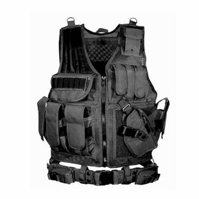 タクティカルベスト サバゲー ミリタリーベスト チェストリグ ボディアーマー 軽量 コスプレ プレートキャリア マガジンポーチ 多収納 装の通販は 5,650円