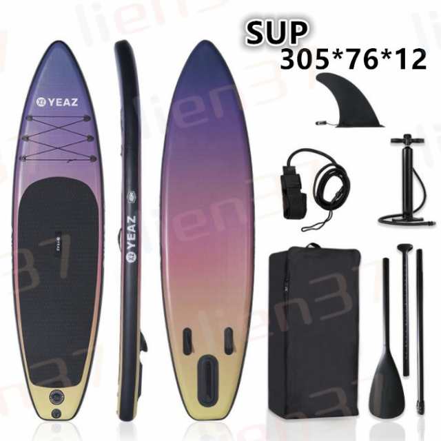 SUP サップ インフレータブル スタンドアップパドルボード サップボード 幅76cm 厚12cm 積載300kg 初心者 中級者 滑り止め SUPボード ヨの通販は 26,213円