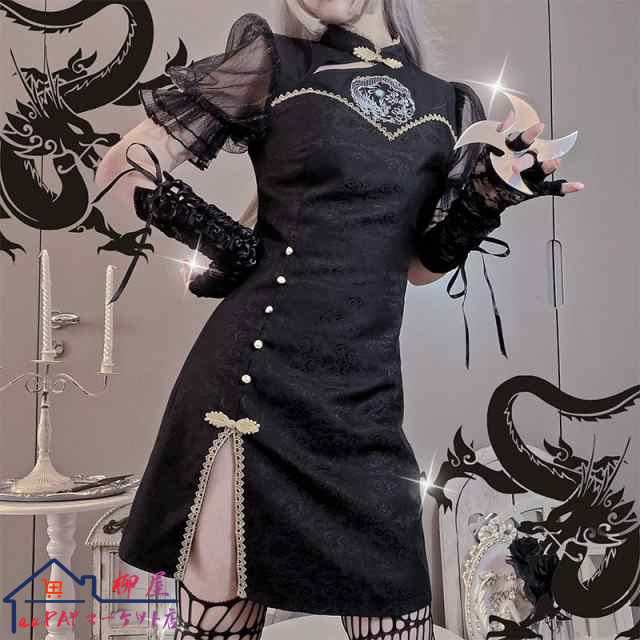 ゴスロリワンピースミニワンピース地雷系メイド服ミサミサ