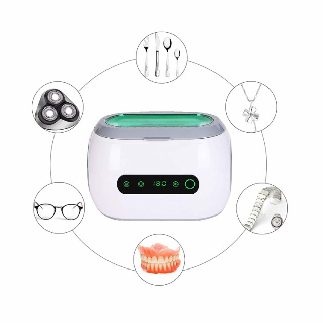 超音波洗浄機 超音波 洗浄器 クリーナー 卓上型 メガネ 入れ歯 時計 アクセサリー洗浄 42KHZ 600ml 35W 12段階タイマー設定 LED表示 タの通販は 9,271円