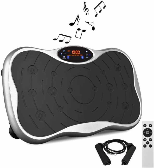 振動マシン ぶるぶるマシン USB音楽プレイヤー機能 静音 有酸素運動 フィットネスマシン 振動調節99段階 シルバーの通販は
