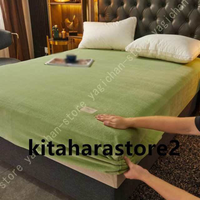 ボックスシーツ キング パッド一体型 敷きパッド フランネル 冬用 ベッドパット ベッドシーツ ダブル マットレスカバー キングサイズ 洗の通販は 5,475円