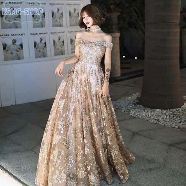 ロングドレス 演奏会 安い カラードレス ゴールド シルバー 花嫁 カクテルドレス 結婚式 イブニングドレス 二次会 フォーマル 発表会 パの通販は 5,815円