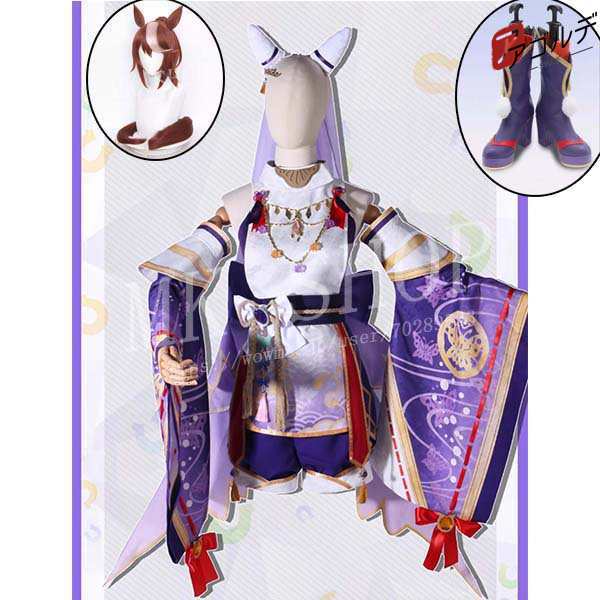 送料無料  ウマ娘 風 トウカイテイオー  コスプレ 高品質 衣装 ウィッグ 靴 アニメ コスチューム イベント ハロウィン変装仮装の通販は