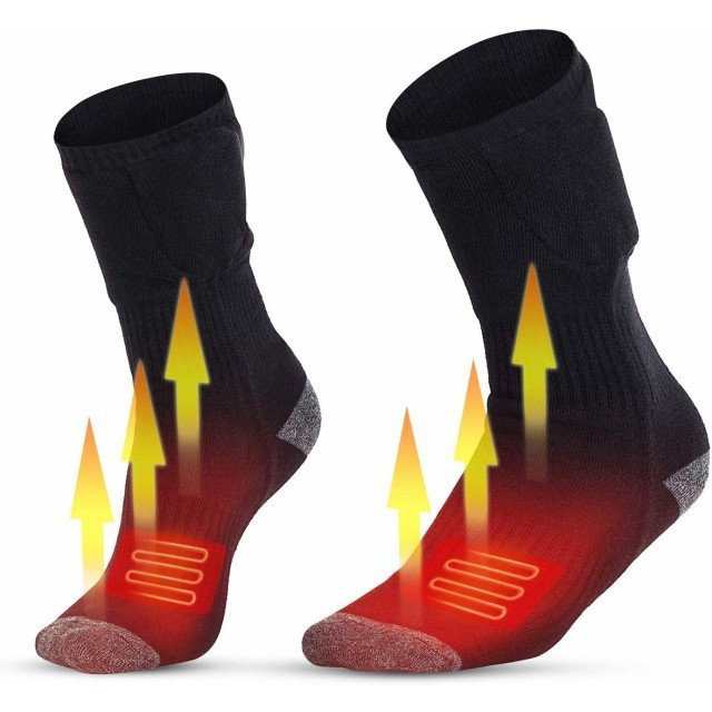 電熱ソックス ヒーター靴下 充電式バッテリー加熱 ヒーターソックス 電熱靴下 加熱靴下 釣り サイクリング スキー アウトドア 防寒用靴下 日本語説明書の通販は 5,260円