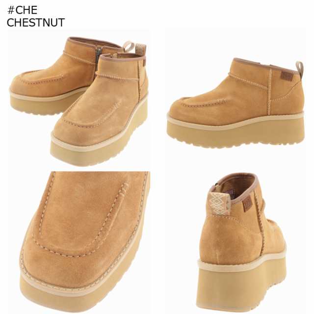 UGG ショートブーツ CITYFUNC ULTRA MINI 厚底 ミドルカットスニーカー 耐水 5cmヒール 1158193 0003