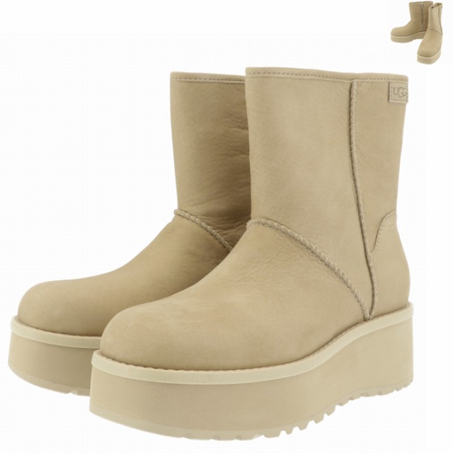 UGG ミディアムブーツ CITYFUNC MID 厚底 プラットフォーム 耐水 5cmヒール ヌバックレザー 1163030 0006