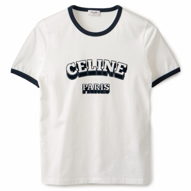 セリーヌ CELINE Tシャツ レディース 70'S ロゴ クルーネック ショート