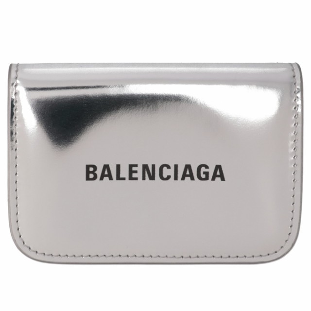 バレンシアガ BALENCIAGA 三つ折り 財布 ミニウォレット CASH ミニ財布 ロゴ  三つ折り財布 2023年秋冬新作 593813 2AALK