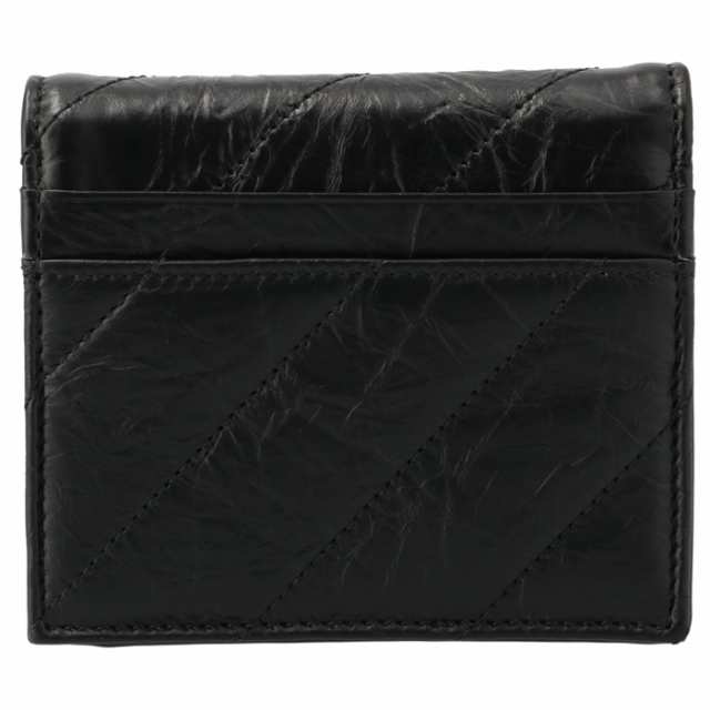 バレンシアガ BALENCIAGA 財布 二つ折り CRUSH フラップコイン&カードホルダー Bロゴ 二つ折り財布 2024年春夏新作 766461 210J1 の通販は